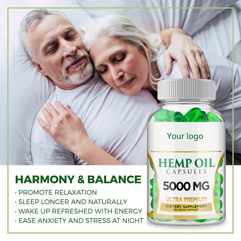 Hemp Seed Oil Capsules Supplier - OEM Hot Sale Natural Organic