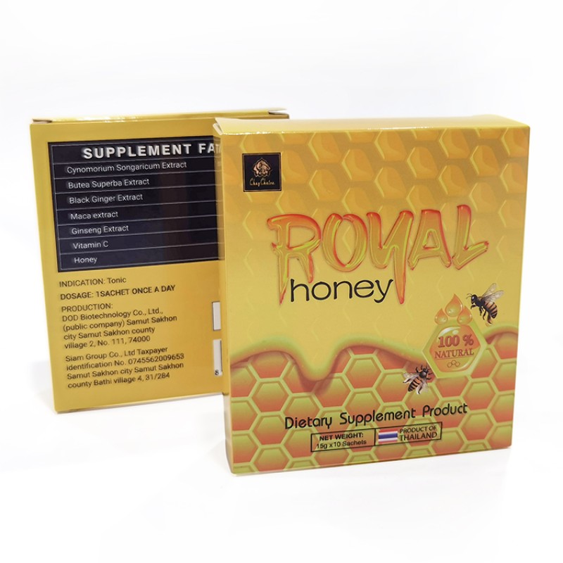 Organic Honey Supplier - Factory Supply Packs Royal Honey for Men VIP