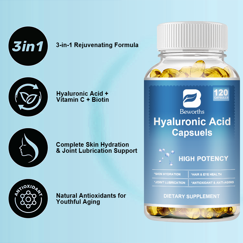 Hyaluronic Acid Softgel Supplier - OEM Skin Hydration Private Label