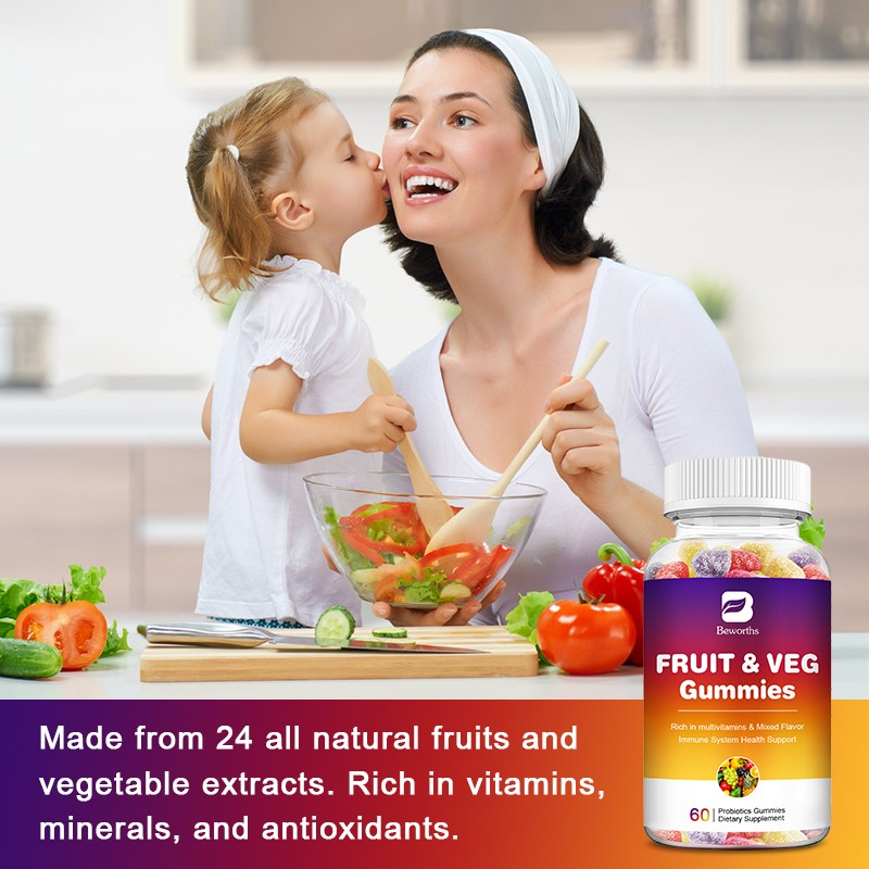 Fruit Vegetable Gummies Supplier - OEM Immune Support Private Label