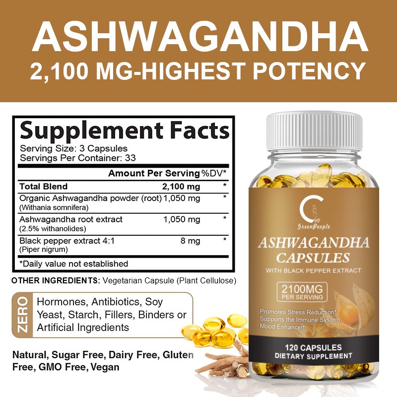 Ashwagandha Capsules Factory - OEM Mood Enhancer Root Extract
