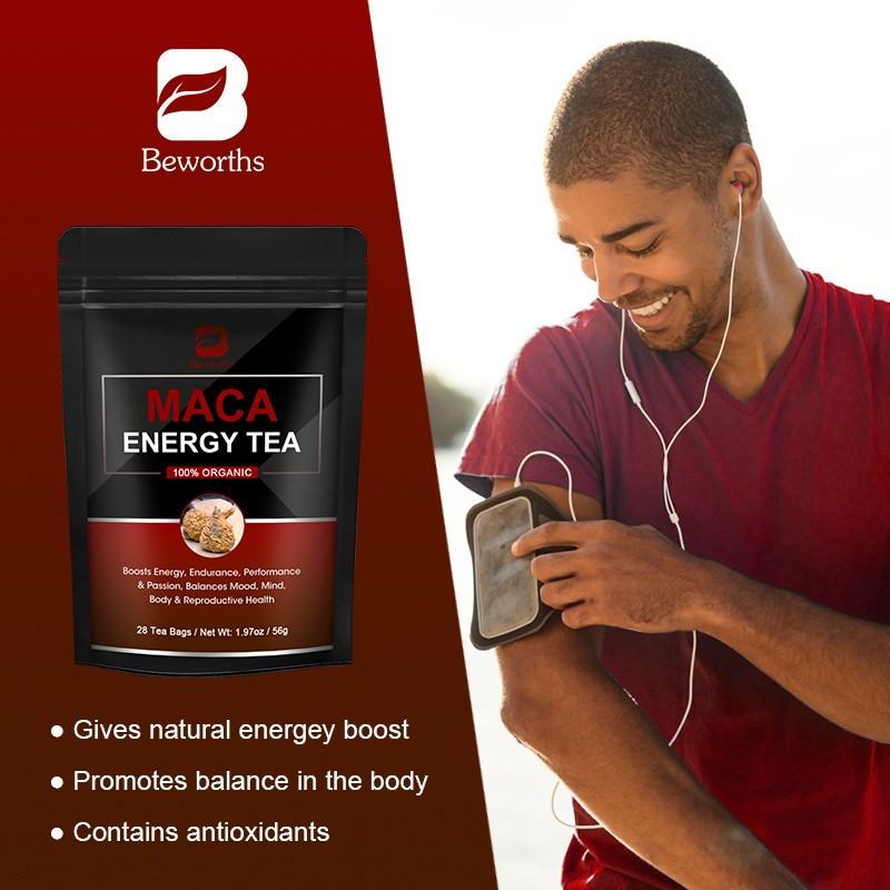 Maca Energy Tea Supplier - OEM Men's Herbal Blend Private Label