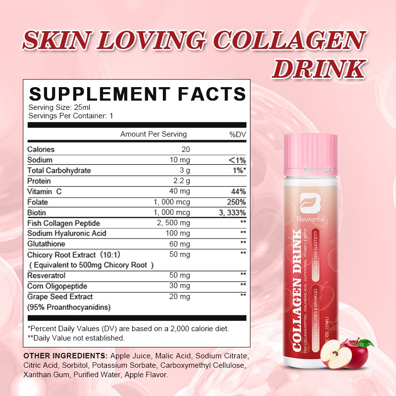 Collagen Peptide Drink Supplier - OEM Skin Whitening Private Label