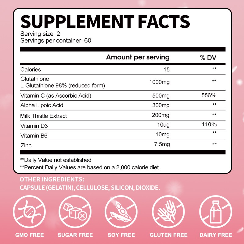 Glutathione Capsules Supplier - OEM Immune Support Private Label