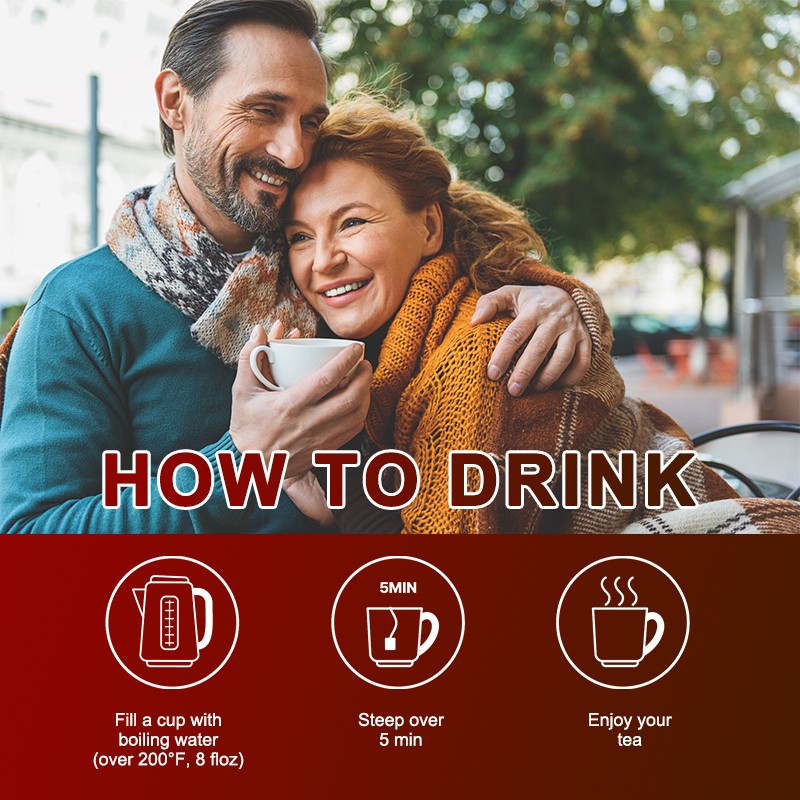 Maca Energy Tea Supplier - OEM Men's Herbal Blend Private Label