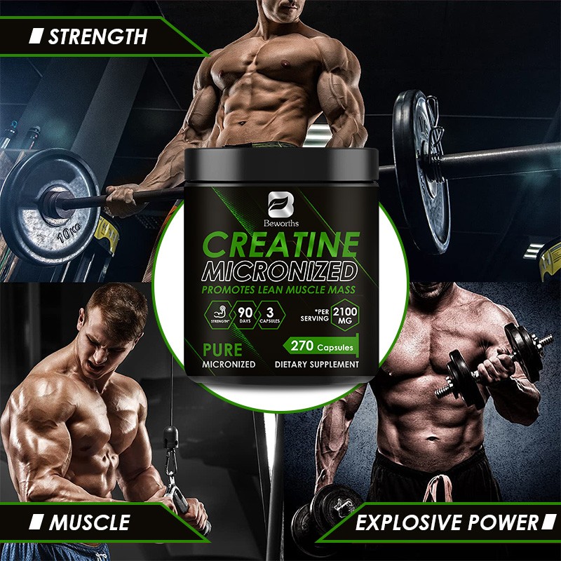 Creatine Capsules Factory - OEM Energy Boost Nutrition Bulk