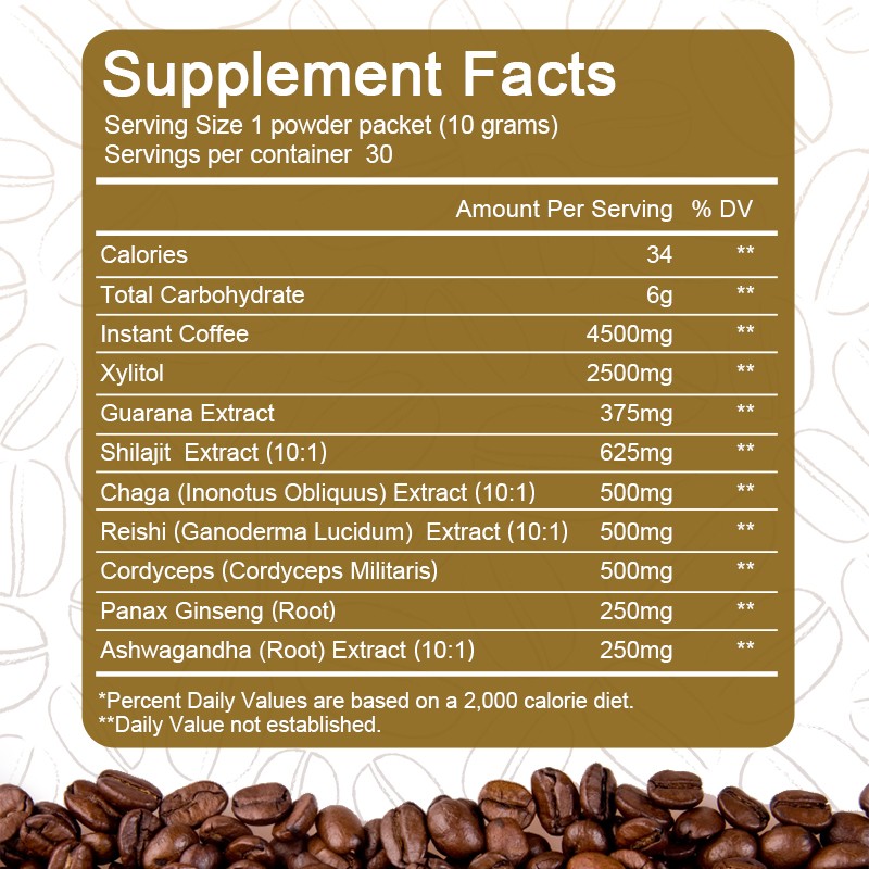 Shilajit Coffee Powder Supplier - OEM Natural Ingredients Custom