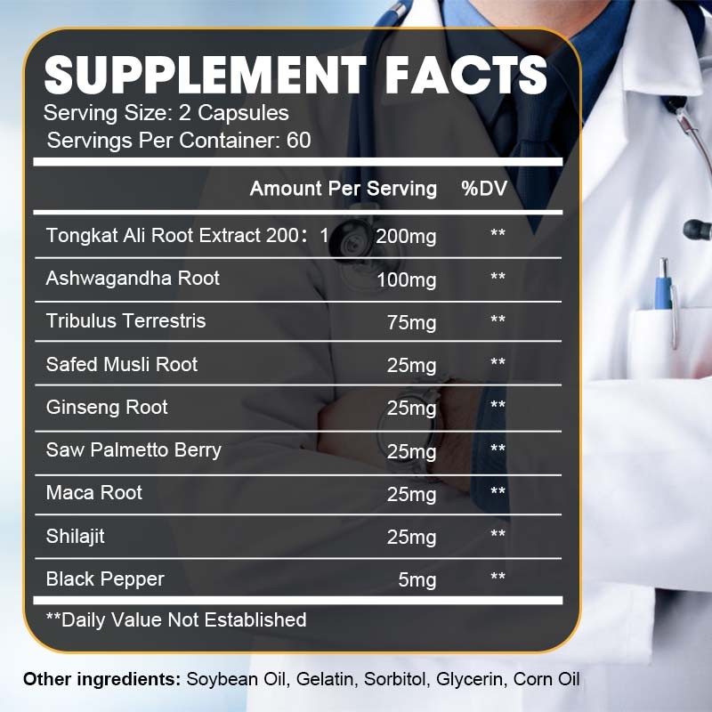 Tongkat Ali Capsule Supplier - OEM Ginseng Healthcare Custom