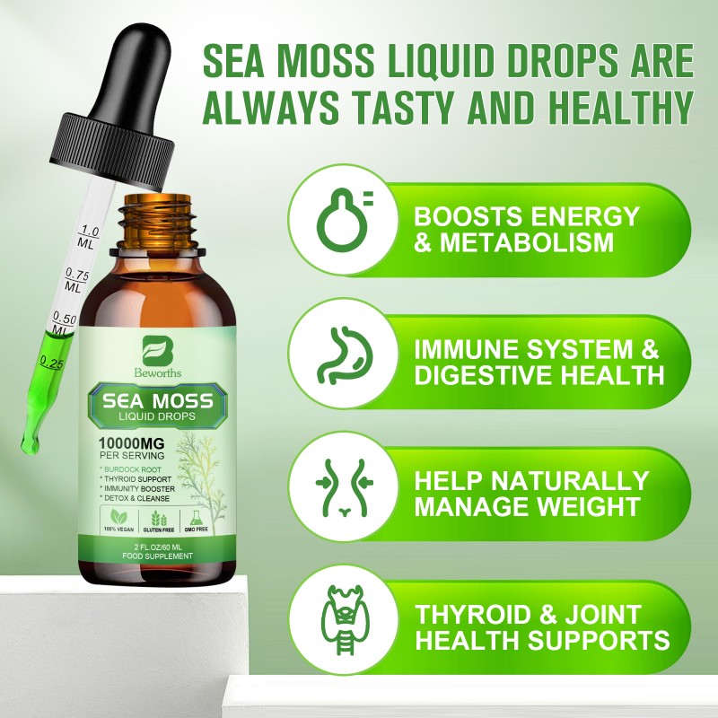 Sea Moss Oil Drops Supplier - OEM Detox Cleanse Custom Formula