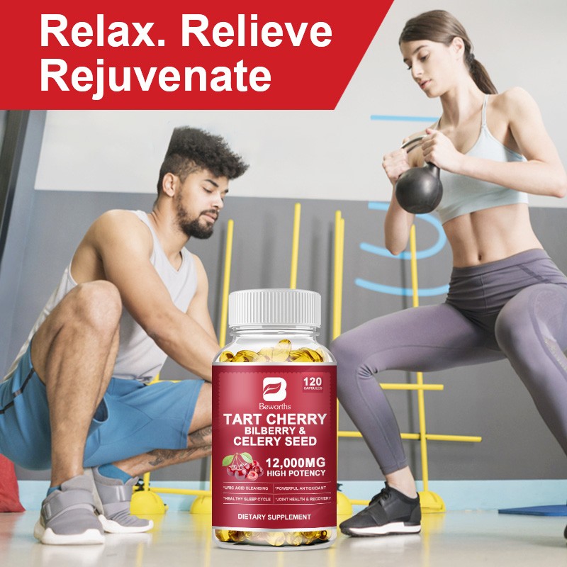 Tart Cherry Capsules Factory - OEM Sleep Muscle Recovery Bulk