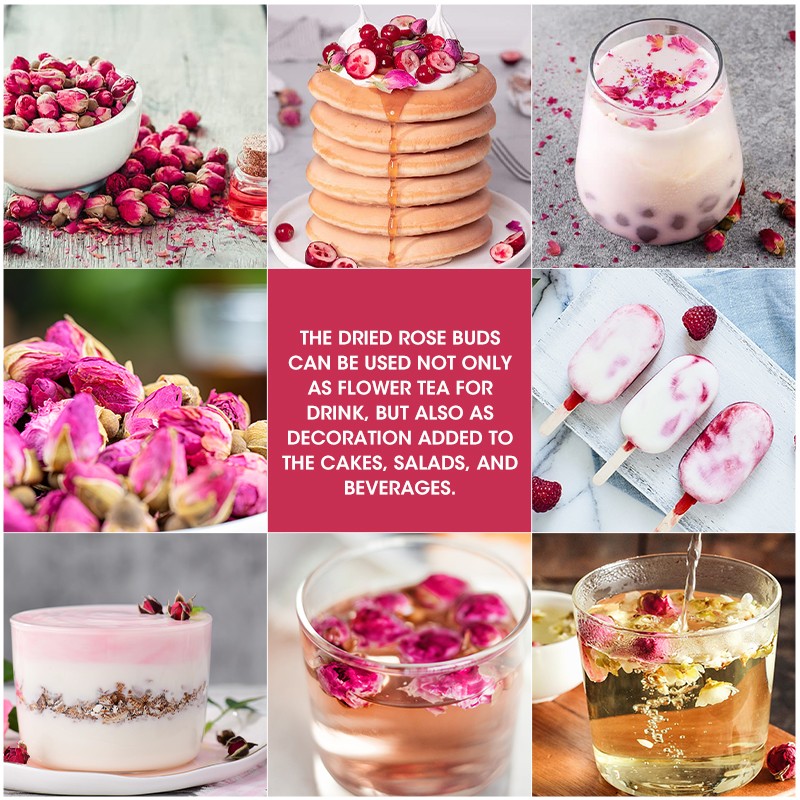 Rosebuds Flower Tea Factory - OEM Herbal Dried Flower Bulk