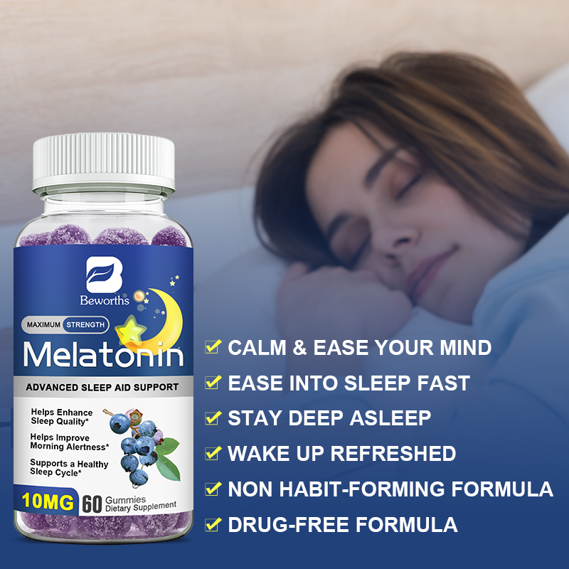 Melatonin Gummies Supplier - OEM Sleep Aid Blueberry Flavor