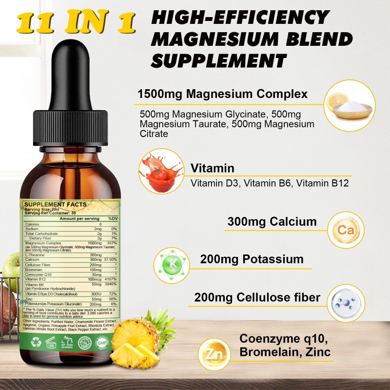 Magnesium Calcium Drops Factory - OEM Multivitamin Oral Liquid