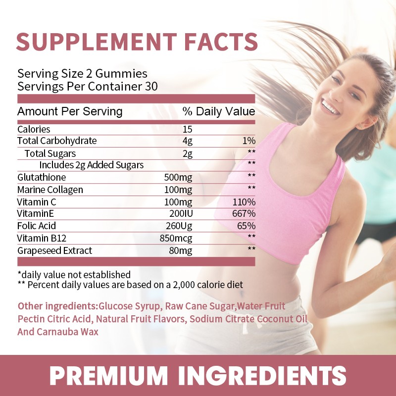 Glutathione Gummies Supplier - OEM Collagen Vitamin C Complex