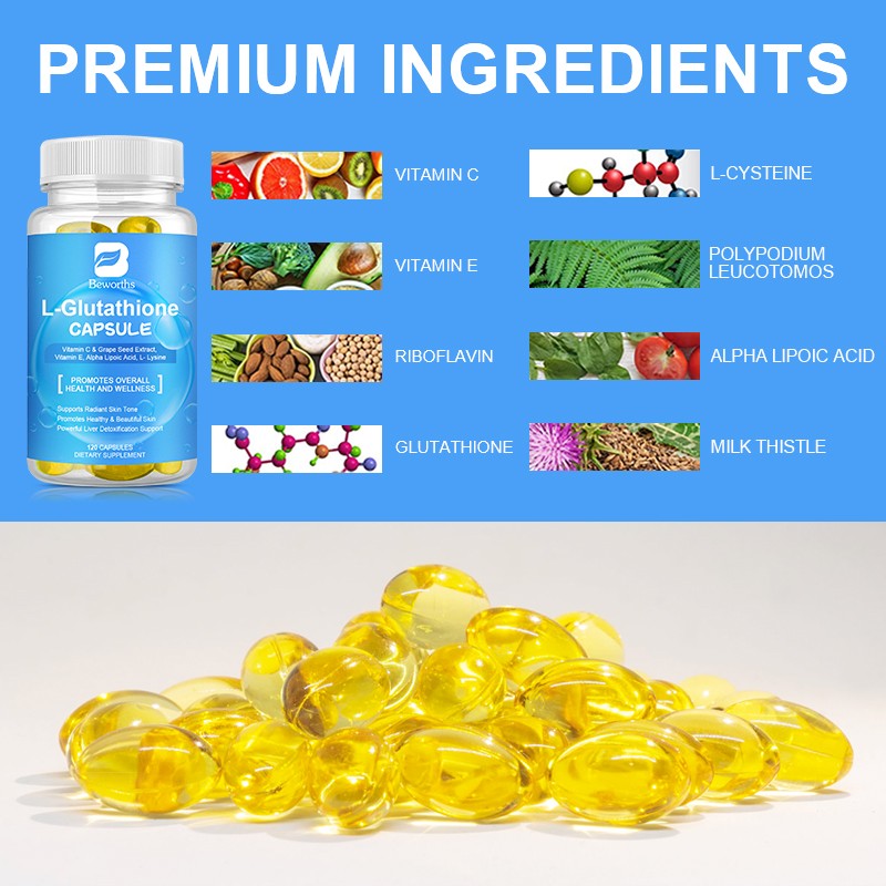 Glutathione Softgel Factory - OEM Skin Whitening Custom Formula