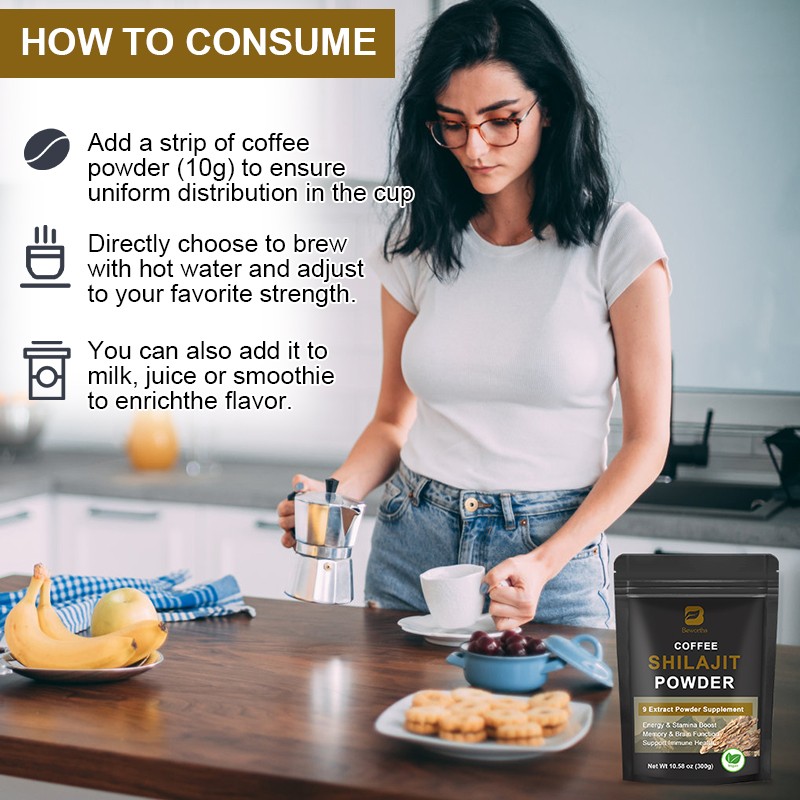 Shilajit Coffee Powder Manufacturer - OEM Healthcare Supplement Bulk