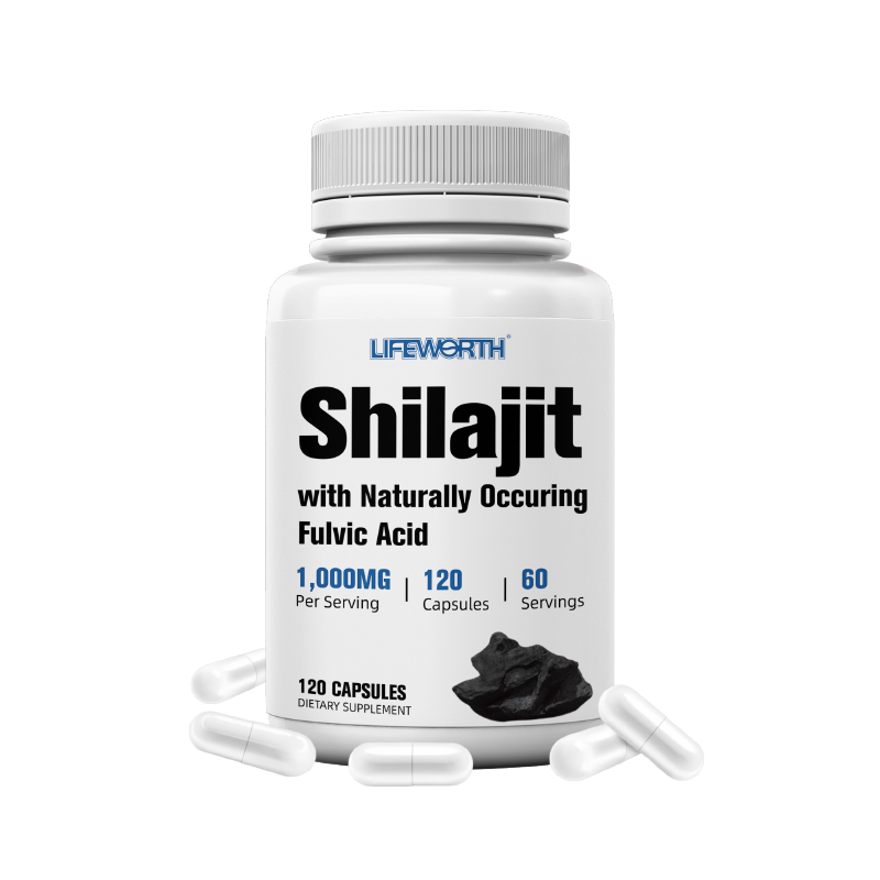 LIFEWORTH GMP OEM Enhanced Energy Pure Himalayan Shilajit Capsules for Men and Women