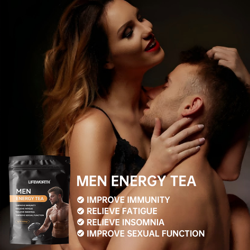LIFEWORTH Custom Fertility Plus Ginseng Black Maca Energy Power Herbal Tea for Men