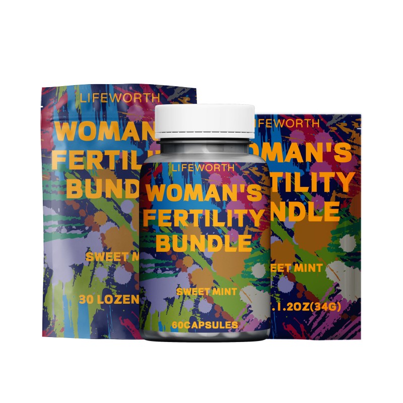 Lifeworth OEM Wholesale Vitamin Supplement Fertility Blend Woman's Fertility Bundle Fertility Tea for Women