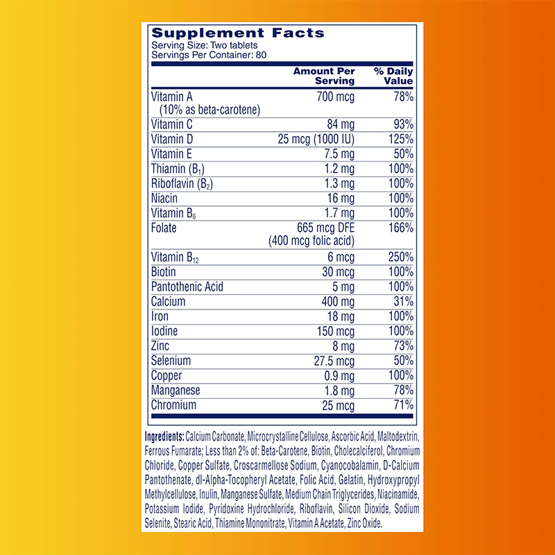 LIFEWORTH Private Label Daily Essential Multivitamins Supplements Tablet for Women