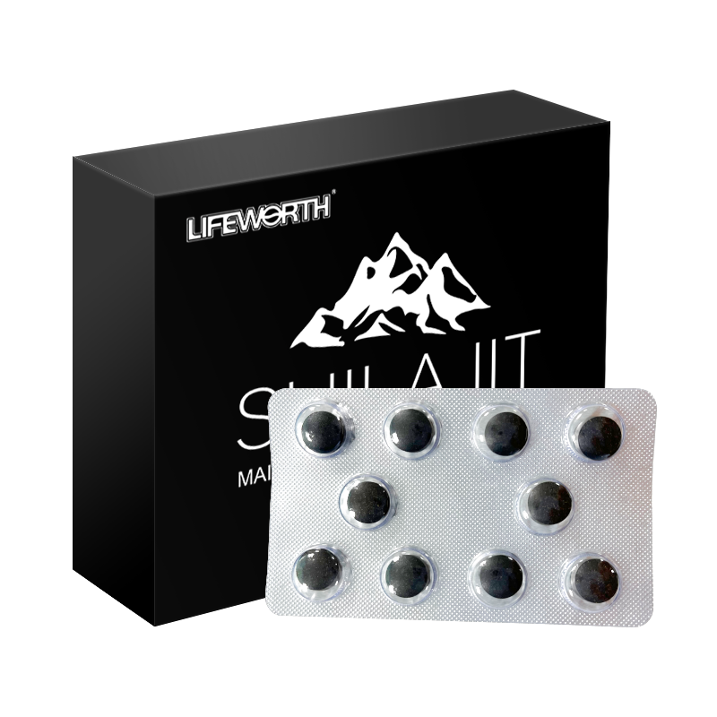 LIFEWORTH Private Label Trace Mineral Salt With Zinc Shilajit Resin Extract Pure Tablet Capsules Rich in Naturall Fulvic Acid