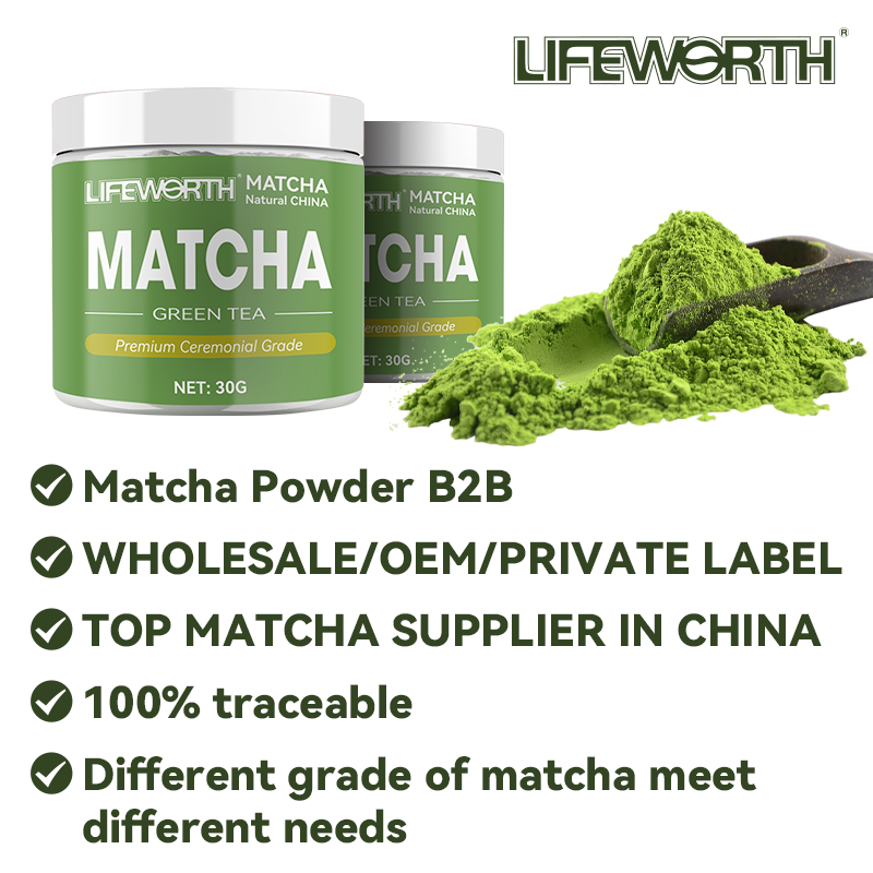 LIFEWORTH Customized Ceremonial Natural Organic Japanese Matcha Tea Extract Slimming