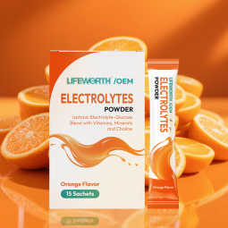 LIFEWORTH Recovery Drink Orange Keto Electrolyte Powder Mix with B Vitamins BCAA Potassium Zinc Magnesium