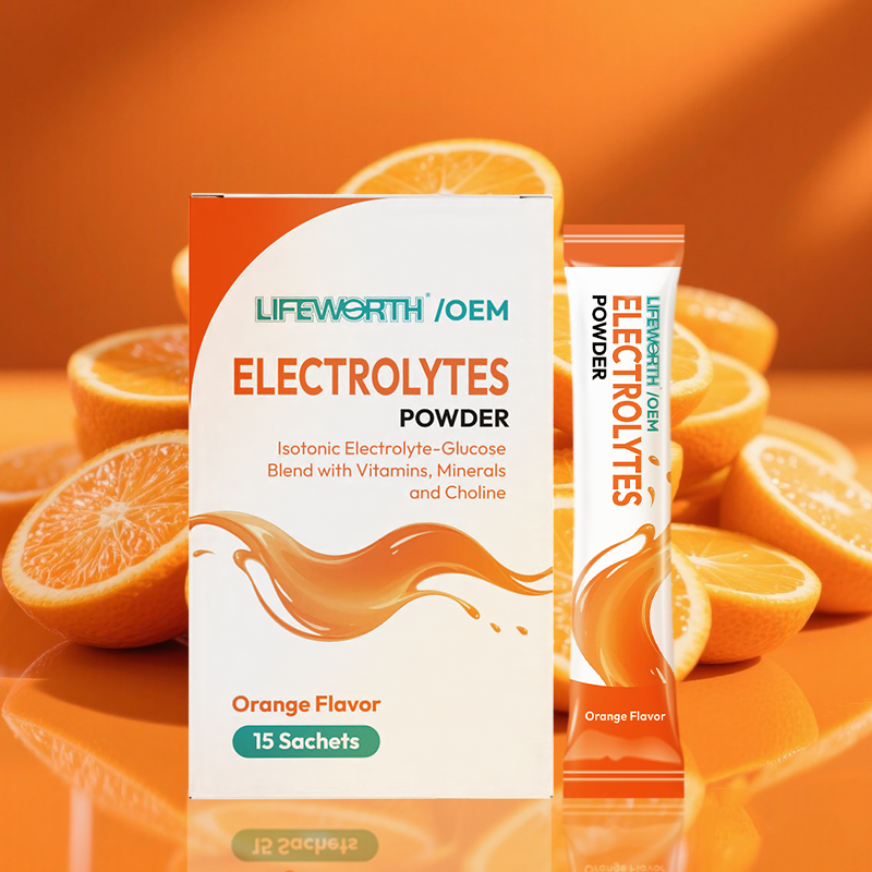 LIFEWORTH Recovery Drink Orange Keto Electrolyte Powder Mix with B Vitamins BCAA Potassium Zinc Magnesium