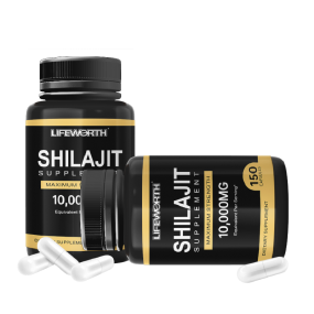 LIFEWORTH GMP Private Label Fulvic Acid Pure Himalayan Original Shilajit Capsules