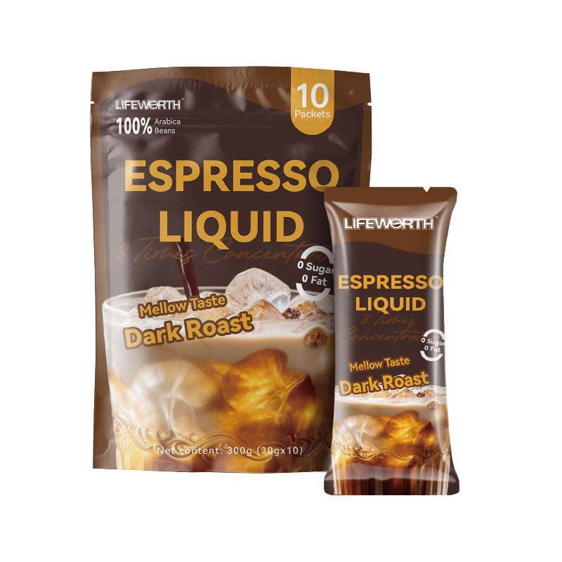LIFEWORTH Private Label Cold Brew Arabica Instant Liquid Coffee Pouch Bag