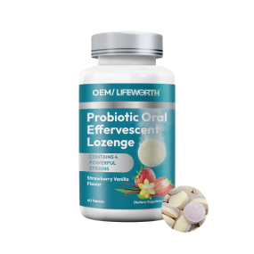LIFEWORTH Oral Health Probiotics Effervescent Lozenge Tablets for Mouth Bad Breath Treatment