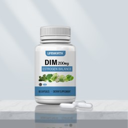 LIFEWORTH Estrogen Balance for Women & Men Hormone Balance DIM Supplement 200 mg