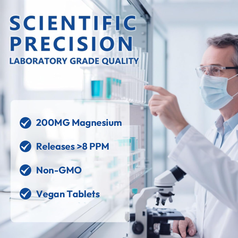 LIFEWORTH Hydrogen Water Tablets H2 Molecular Hydrogen Supplement with Magnesium for Cognitive Brain Health