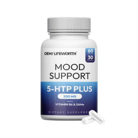 LIFEWORTH SAM-e 5-HTP Capsules Supplements Healthy Sleep and Improve Happiness