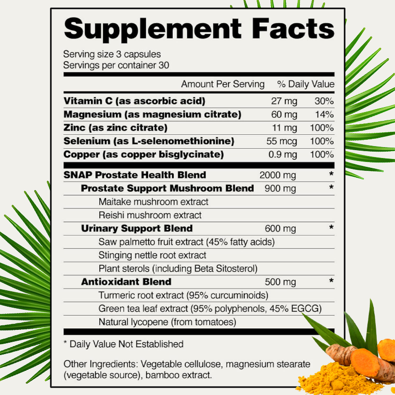 LIFEWORTH OEM Saw Palmetto Men Prostate Health Capsules for Supports Male Urinary Tract Health