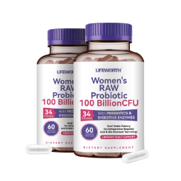 LIFEWORTH OEM High Quality Support Gut Digestive Health Women Probiotics Capsules Organic