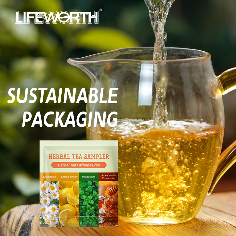 LIFEWORTH Herbal Tea Relaxing Health Tea Honey Vanilla Chamomile Peppermint & Chamomile