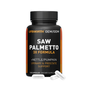 LIFEWORTH Promote Mens Prostate Health Saw Palmetto Capsules with Stinging Nettle and Pumpkin Seed Extract