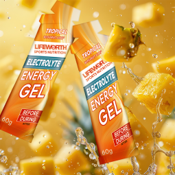 LIFEWORTH Sports Nutrition Energy Gel Boost Power for Running Cycling Endurance Keto Friendly