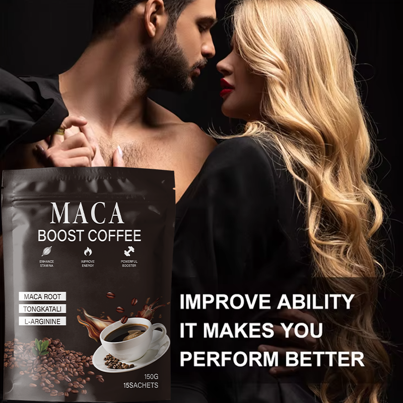 LIFEWORTH Dark Roast Energy Boost Ginseng Maca Blend Instant Coffee Powder