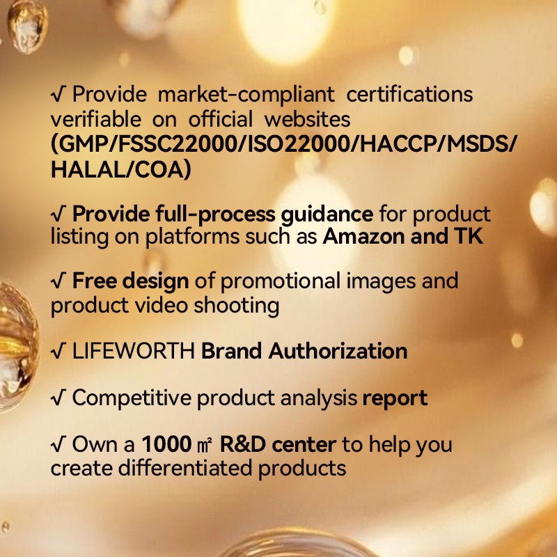 LIFEWORTH Multi Hydrolyzed Collagen Peptides Powder Supplement Supports Hair Nail Skin Bone Joint Health