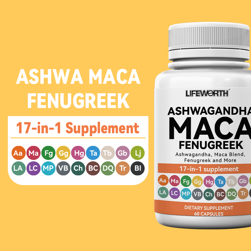 LIFEWORTH OEM Private Label Woman Health Maca Extract Capsules Pills for Libido Enhancement