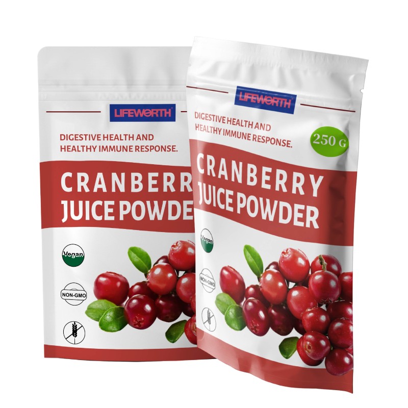 Lifeworth OEM Manufacturers 100% Natural Organic Cranberries Fruit Juice Powder