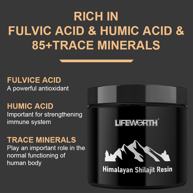 LIFEWORTH GMP in Stock 50MOQ Fulvic Acid Shilajit Resin Pure Himalayan Shilajit Shilajeet Salajit