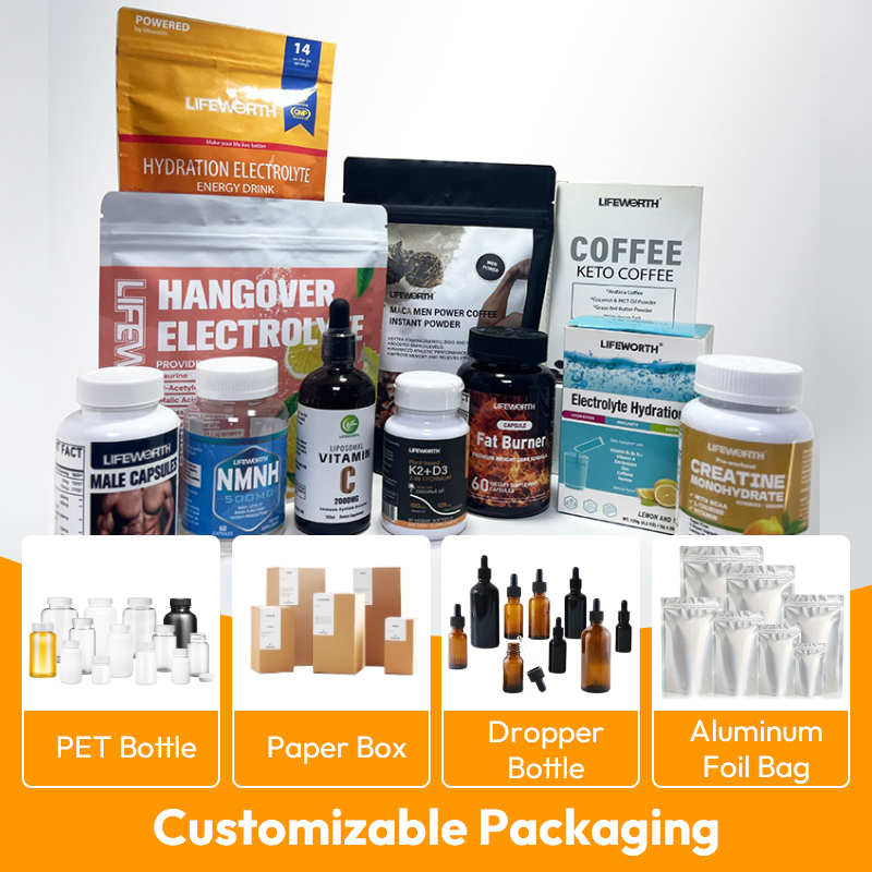 LIFEWORTH Functional Mushrooms Coffee Powder Turkey Tail Skinny Mushroom Instant Coffee