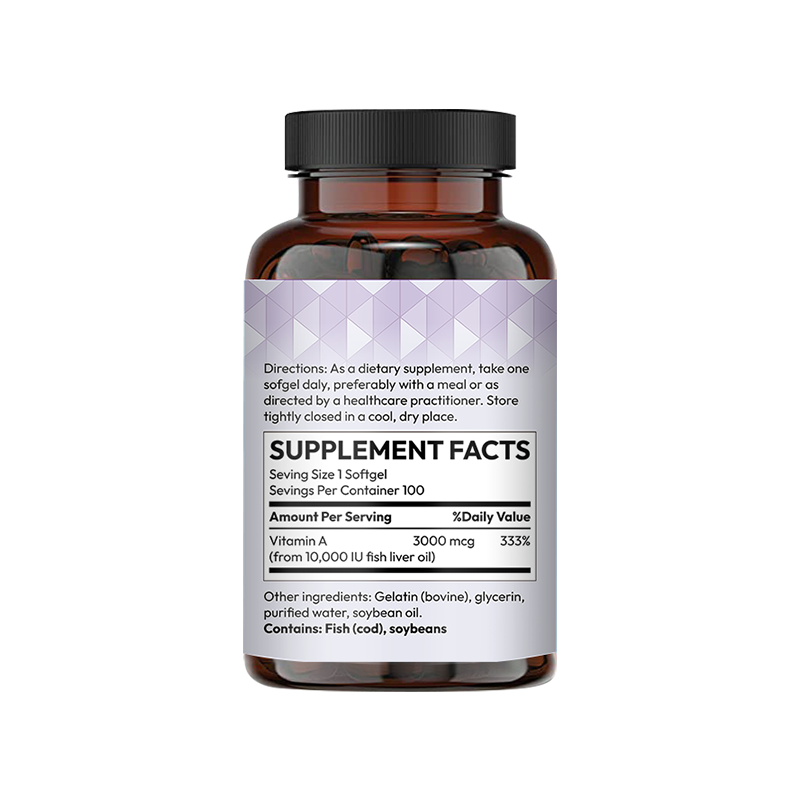 LIFEWORTH OEM Brand Vitamins a Oil Softgel Capsules Supplements Skin Hair Health