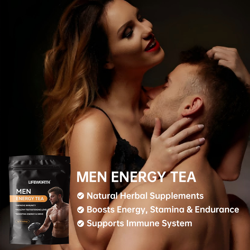 LIFEWORTH Organic Maca Ginseng Health Male Energy Prostate Support Tea Drink