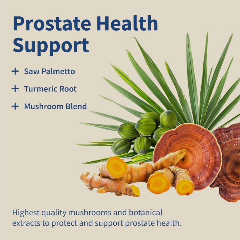 LIFEWORTH OEM Saw Palmetto Men Prostate Health Capsules for Supports Male Urinary Tract Health