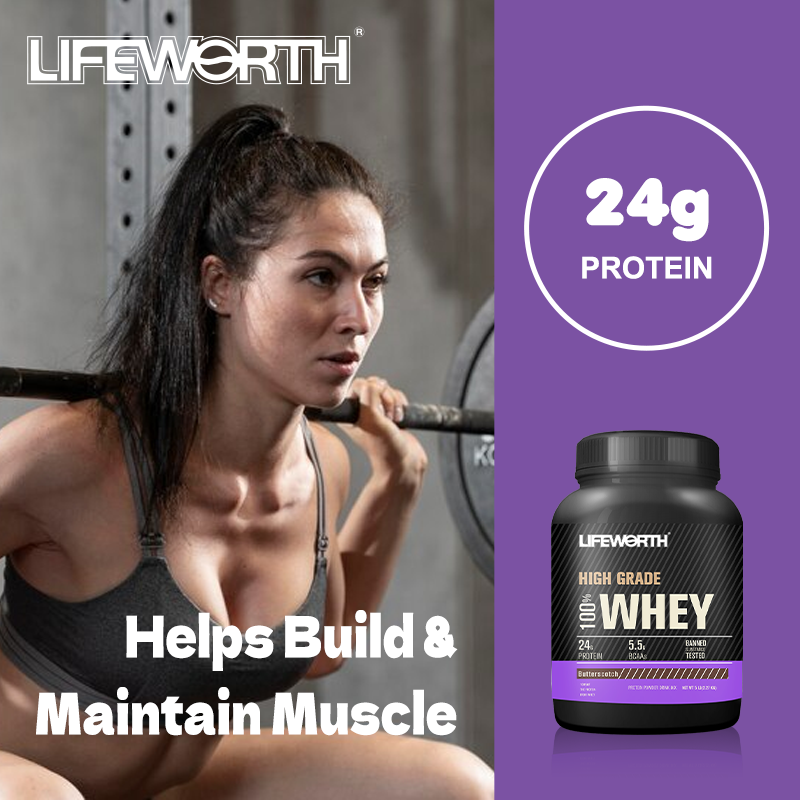 LIFEWORTH Healthcare Vegan Whey Protein Isolate Peptide Powder Extraction Pre Workout