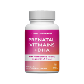 LIFEWORTH Fertility Folic Acid Prenatal Vitamins Capsules Supplements for Women Pregnant